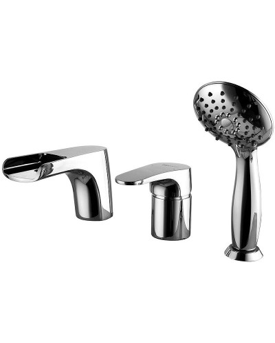 Смеситель на борт ванны Lemark Shift LM4345C Хром