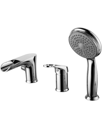 Смеситель на борт ванны Lemark Omega LM3145C Хром