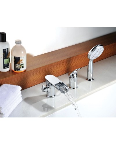 Смеситель на борт ванны Lemark Omega LM3145C Хром