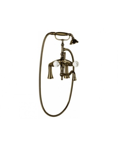 Смеситель на борт ванны с поворотным изливом и ручным душем CEZARES ATLANTIS-PBV2-02-Sw/M