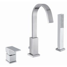 Смеситель на борт ванны на 3 отверстия CEZARES UNIKA-BVD3-01