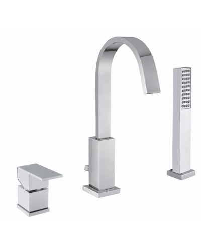 Смеситель на борт ванны на 3 отверстия CEZARES UNIKA-BVD3-01