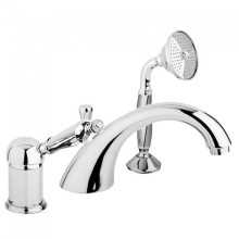 Смеситель на борт ванны с выдвижным душем и переключателем CEZARES ELITE-BVDM-01-M