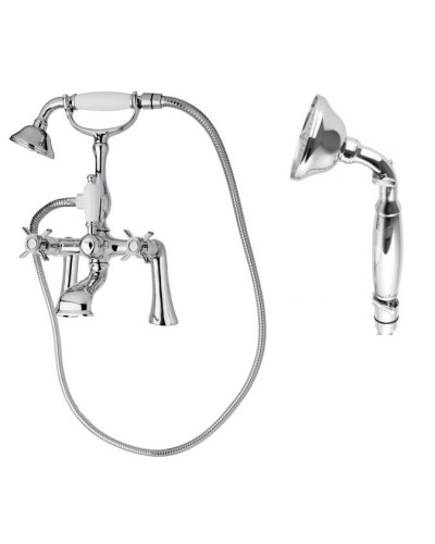 Смеситель на борт ванны с ручным душем, шлангом 150 см CEZARES LORD-PBV-01-M