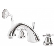 Смеситель на борт ванны с ручным выдвижным душем CEZARES GOLF-BVD-01