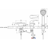 Смеситель на борт ванны Ravak Rosa RS 025.00 X07P003 Хром