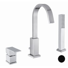 Смеситель на борт ванны на 3 отверстия CEZARES UNIKA-BVD3-NOP