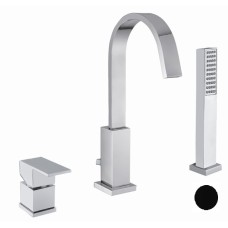 Смеситель на борт ванны на 3 отверстия CEZARES UNIKA-BVD3-NOP