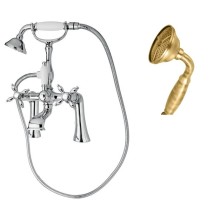 Смеситель на борт ванны с ручным душем шлангом 150см CEZARES NOSTALGIA-PBV-02-M