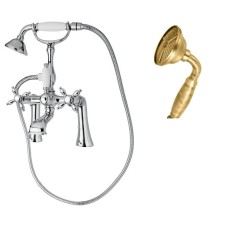 Смеситель на борт ванны с ручным душем шлангом 150см CEZARES NOSTALGIA-PBV-02-M