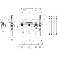 Смеситель на борт ванны Ravak Chrome CR 025.00 X070073 Хром