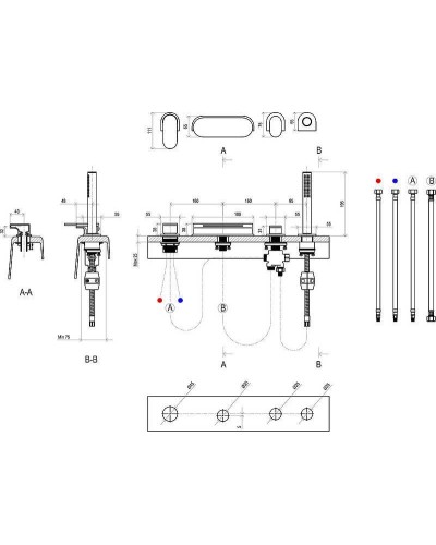 Смеситель на борт ванны Ravak Chrome CR 025.00 X070073 Хром