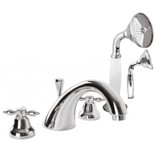 Смеситель на борт ванны с ручным выдвижным душем CEZARES NOSTALGIA-BVD-01-M