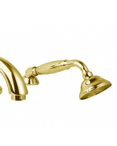 Смеситель на борт ванны с ручным выдвижным душем CEZARES LORD-BVD-03/24-M