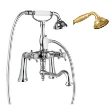 Смеситель на борт ванны с ручным душем, шлангом 150 см CEZARES GOLF-PBV2-02-M