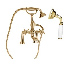 Смеситель на борт ванны с ручным душем, шлангом 150 см CEZARES GOLF-PBV-03/24-Bi