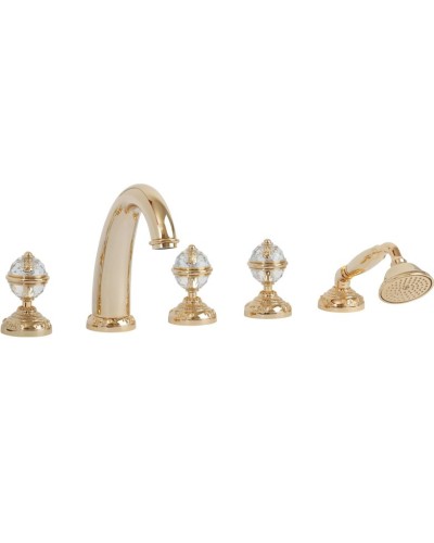 Смеситель на борт ванны Migliore Cristalia New 27182 Золото