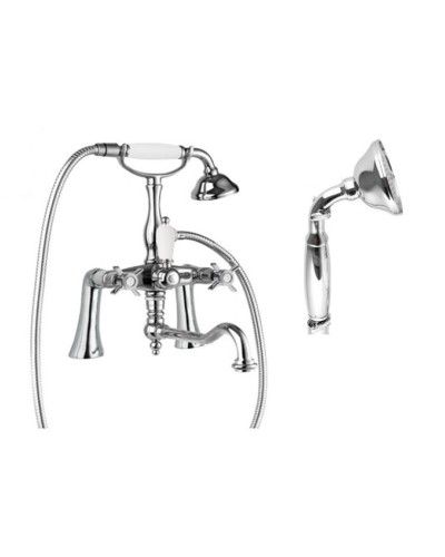 Смеситель на борт ванны с ручным душем, шлангом 150 см CEZARES LORD-PBV2-01-M