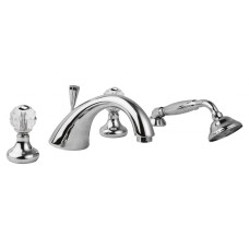 Смеситель на борт ванной с ручным выдвижным душем CEZARES ATLANTIS-BVD-01-Sw/M