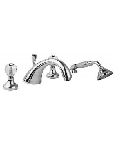 Смеситель на борт ванной с ручным выдвижным душем CEZARES ATLANTIS-BVD-01-Sw/M