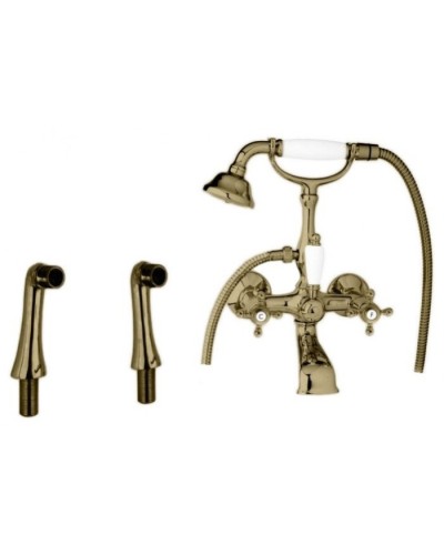 Смеситель на борт ванны с ручным душем, шлангом 150 см CEZARES GOLF-PBV-02-Bi