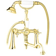 Смеситель на борт ванны с ручным душем, шлангом 150 см CEZARES LORD-PBV2-03/24-Bi