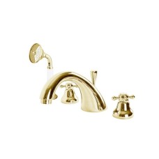 Смеситель на борт ванны с ручным выдвижным душем CEZARES GOLF-BVD-03/24