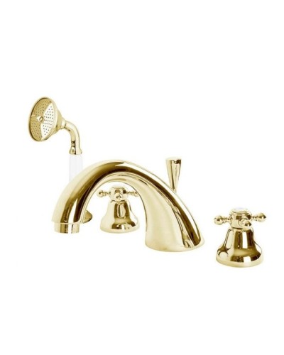 Смеситель на борт ванны с ручным выдвижным душем CEZARES GOLF-BVD-03/24