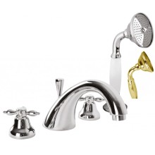 Смеситель на борт ванны с ручным выдвижным душем CEZARES NOSTALGIA-BVD-03/24-M