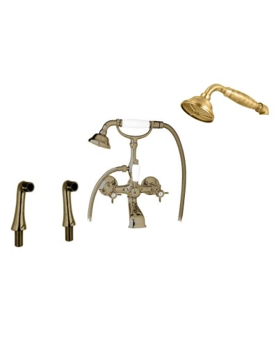 Смеситель на борт ванны с ручным душем, шлангом 150 см CEZARES LORD-PBV-02-M