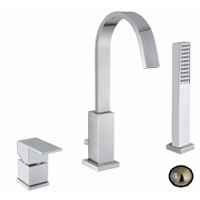 Смеситель на борт ванны на 3 отверстия CEZARES UNIKA-BVD3-02