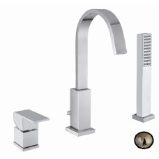 Смеситель на борт ванны на 3 отверстия CEZARES UNIKA-BVD3-02