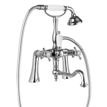 Смеситель на борт ванны с ручным душем, шлангом 150 см CEZARES GOLF-PBV2-01-Bi