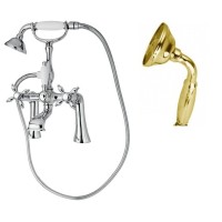 Смеситель на борт ванны с ручным душем, шлангом 150 см CEZARES NOSTALGIA-PBV-03/24-M