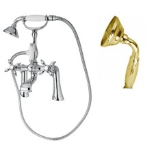 Смеситель на борт ванны с ручным душем, шлангом 150 см CEZARES NOSTALGIA-PBV-03/24-M