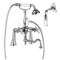 Смеситель на борт ванны с ручным душем, шлангом 150 см CEZARES GOLF-PBV2-01-M