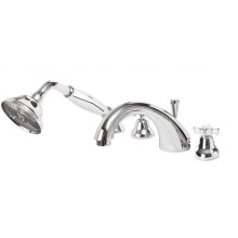 Смеситель на борт ванны с ручным выдвижным душем CEZARES LORD-BVD-01-M