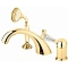 Смеситель на борт ванной с выдвижным душем и переключателем CEZARES VINTAGE-BVDM-03/24-Sw