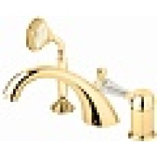 Смеситель на борт ванной с выдвижным душем и переключателем CEZARES VINTAGE-BVDM-03/24-Sw