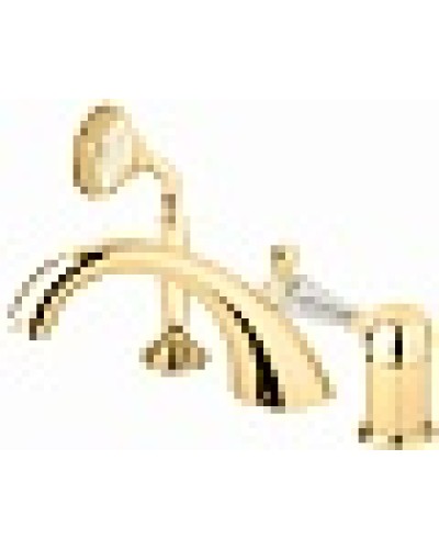 Смеситель на борт ванной с выдвижным душем и переключателем CEZARES VINTAGE-BVDM-03/24-Sw