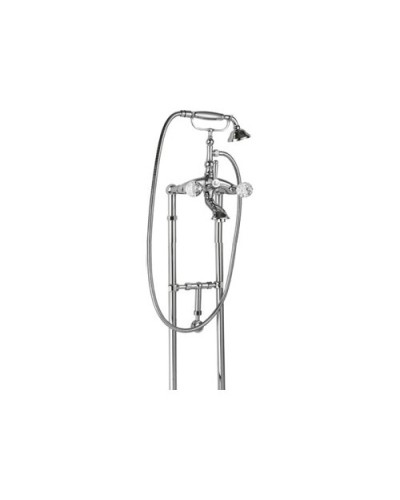 Напольный смеситель для ванны с ручным душем, с кронштейном для слива-перелива CEZARES ATLANTIS-VDPS-01-Sw/M