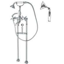 Напольный смеситель для ванны с кронштейном для слива-перелива CEZARES NOSTALGIA-VDPS-01-M