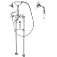 Напольный смеситель для ванны с кронштейном для слива-перелива CEZARES NOSTALGIA-VDPS-01-M