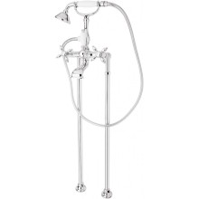 Напольный смеситель для ванны с ручным душем и шлангом 150 см CEZARES NOSTALGIA-VDP-01-Bi