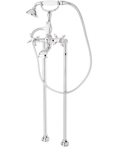 Напольный смеситель для ванны с ручным душем и шлангом 150 см CEZARES NOSTALGIA-VDP-01-Bi