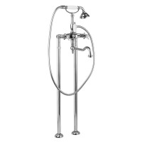 Напольный смеситель для ванны с поворотным изливом с ручным душем, шлангом 150 см CEZARES LORD-VDP2-01-Bi