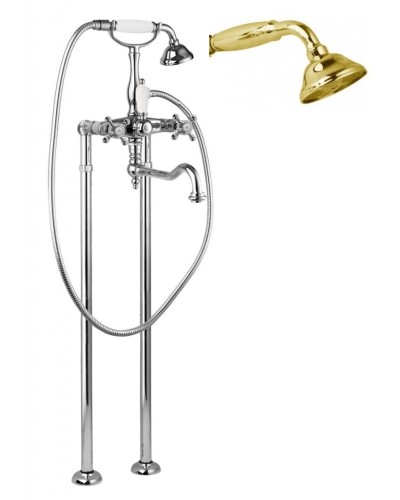 Напольный смеситель для ванны с поворотным изливом CEZARES GOLF-VDP2-03/24-M