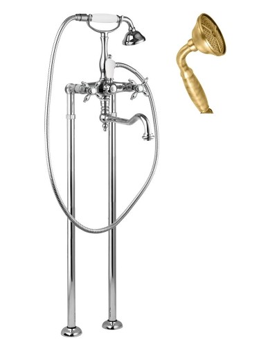 Напольный смеситель для ванны с поворотным изливом CEZARES NOSTALGIA-VDP2-02-M