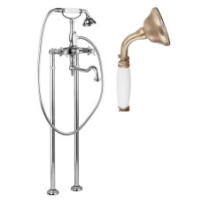 Напольный смеситель для ванны с поворотным изливом CEZARES LORD-VDP2-02-Bi