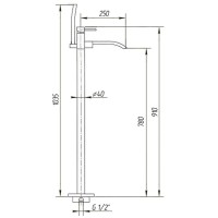 Смеситель напольный для ванны Migliore Inside ML.INS-9260.DO